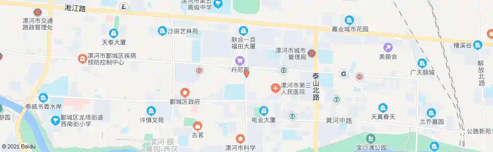 漯河嵩山路口(辽河路)_公交站地图_漯河公交_妙搜公交查询2025
