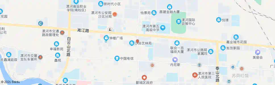 漯河沙田小区_公交站地图_漯河公交_妙搜公交查询2025