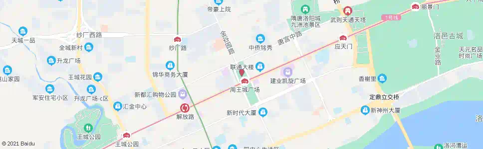 洛阳王城广场_公交站地图_洛阳公交_妙搜公交查询2025