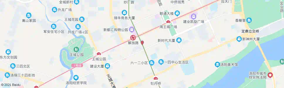 洛阳解放路中州中路口南_公交站地图_洛阳公交_妙搜公交查询2025