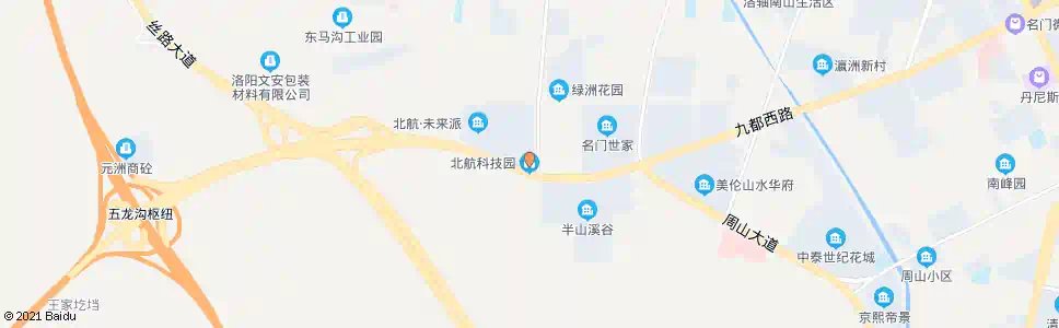 洛阳洛阳北航科技园(后五龙沟)_公交站地图_洛阳公交_妙搜公交查询2025