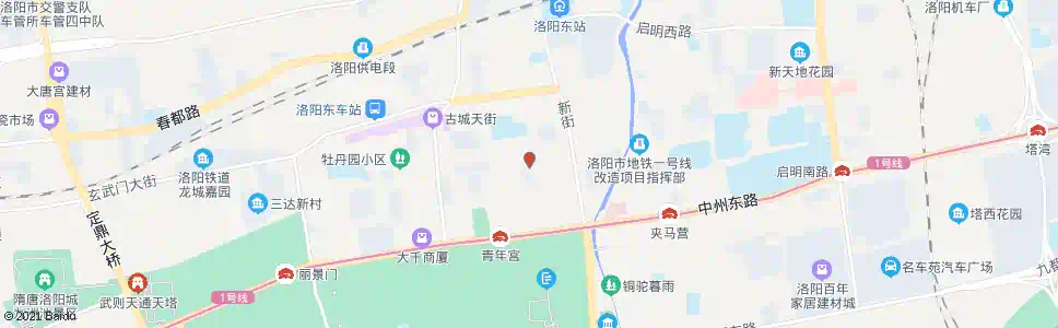 洛阳唐宫东路人民街口_公交站地图_洛阳公交_妙搜公交查询2025