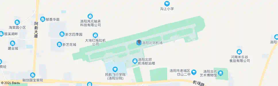 洛阳飞机场开发区_公交站地图_洛阳公交_妙搜公交查询2025