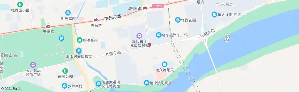 洛阳九都东路启明南路口_公交站地图_洛阳公交_妙搜公交查询2025