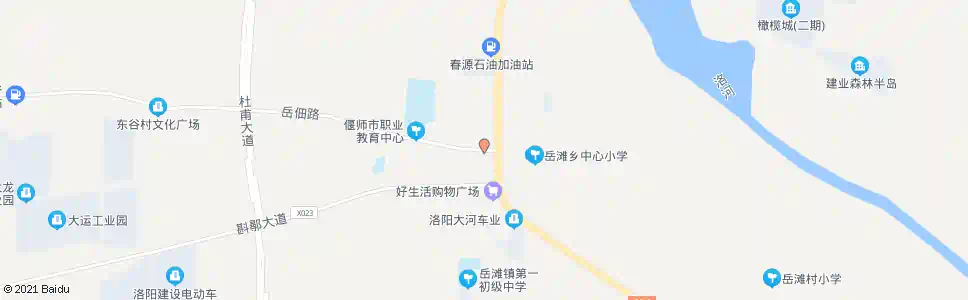 洛阳岳佃路口_公交站地图_洛阳公交_妙搜公交查询2025