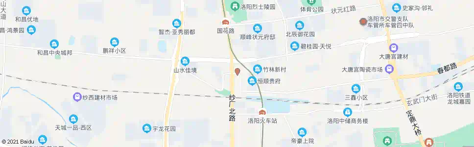 洛阳春都路国花路口_公交站地图_洛阳公交_妙搜公交查询2025
