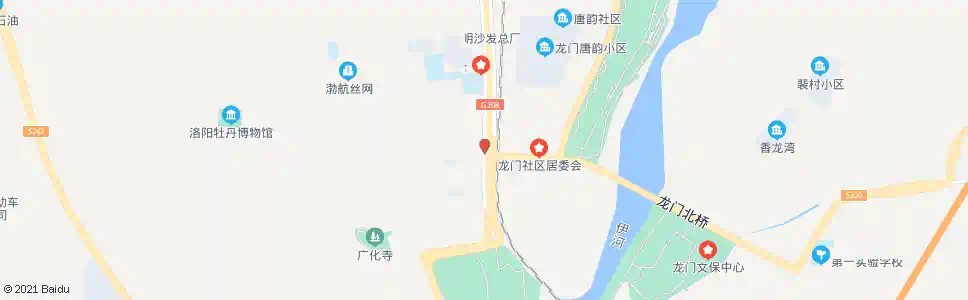 洛阳龙门大道海校街口_公交站地图_洛阳公交_妙搜公交查询2025