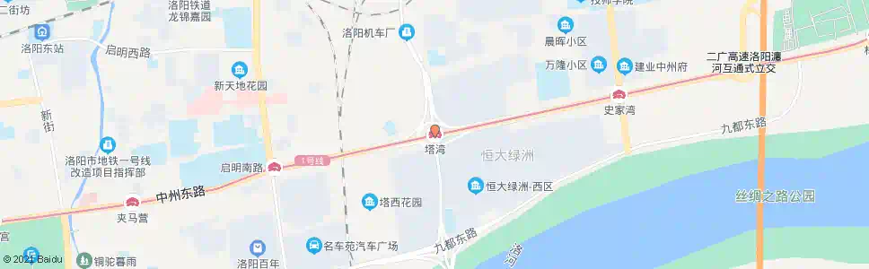 洛阳塔湾_公交站地图_洛阳公交_妙搜公交查询2025