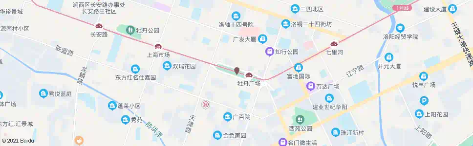 洛阳牡丹广场太原路_公交站地图_洛阳公交_妙搜公交查询2025