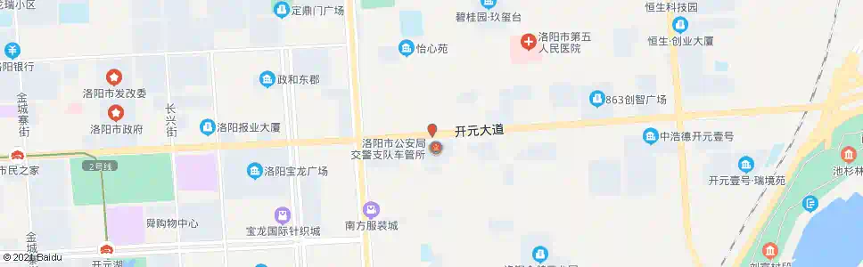 洛阳开元大道关圣街口_公交站地图_洛阳公交_妙搜公交查询2025