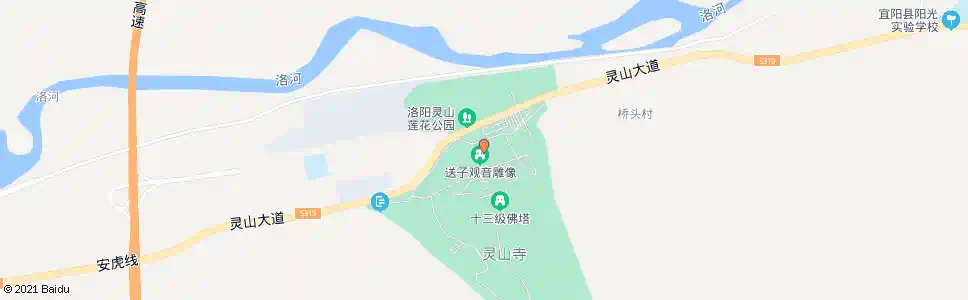 洛阳灵山寺风景区_公交站地图_洛阳公交_妙搜公交查询2025
