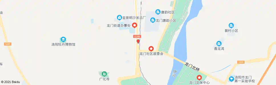 洛阳龙门大道龙门北桥路口_公交站地图_洛阳公交_妙搜公交查询2025