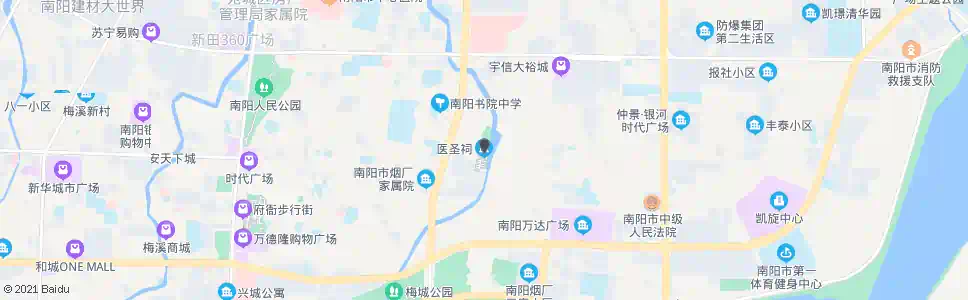南阳医圣祠西口_公交站地图_南阳公交_妙搜公交查询2025