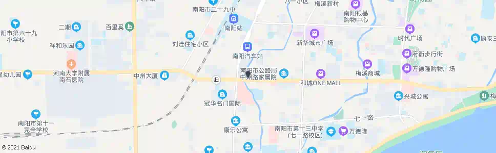 南阳卧龙区第一人民医院_公交站地图_南阳公交_妙搜公交查询2025