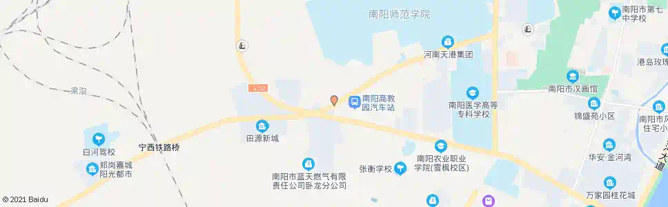 南阳卧龙路312国道口_公交站地图_南阳公交_妙搜公交查询2025