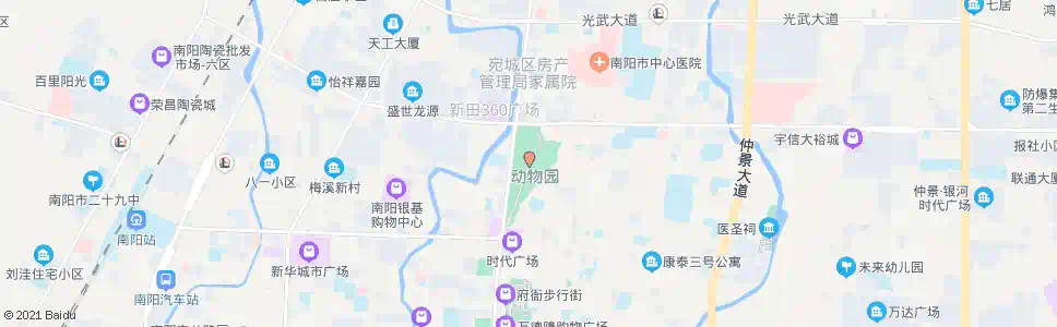 南阳人民公园_公交站地图_南阳公交_妙搜公交查询2025