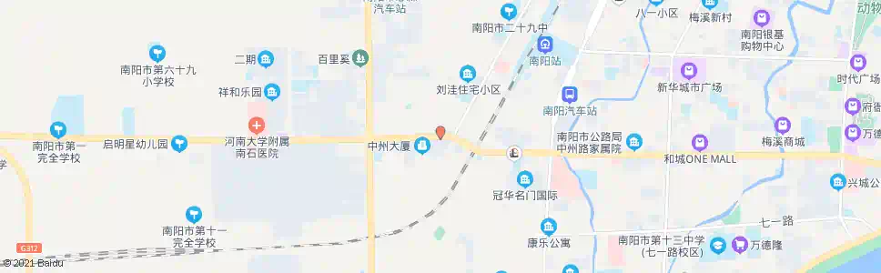 南阳百里溪路口_公交站地图_南阳公交_妙搜公交查询2025