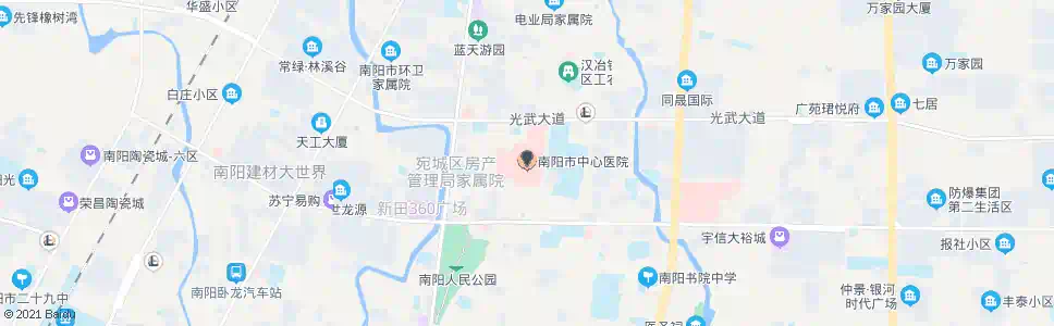 南阳中心医院_公交站地图_南阳公交_妙搜公交查询2025