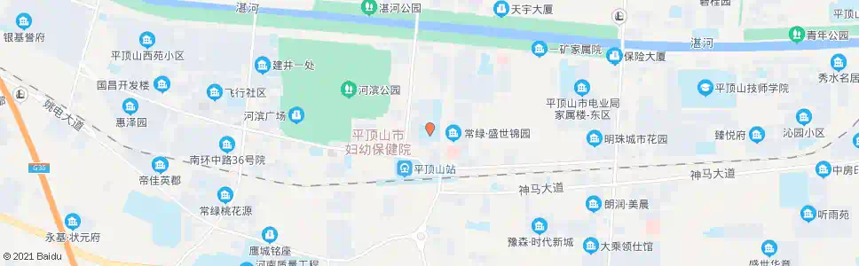 平顶山十三中_公交站地图_平顶山公交_妙搜公交查询2025