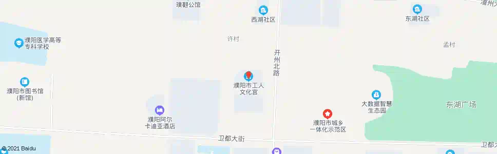 濮阳市工人文化宫_公交站地图_濮阳公交_妙搜公交查询2025