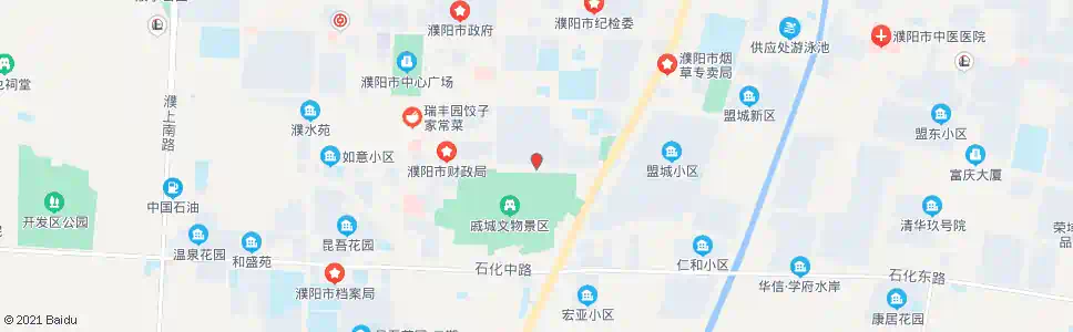 濮阳古城路商业街_公交站地图_濮阳公交_妙搜公交查询2025