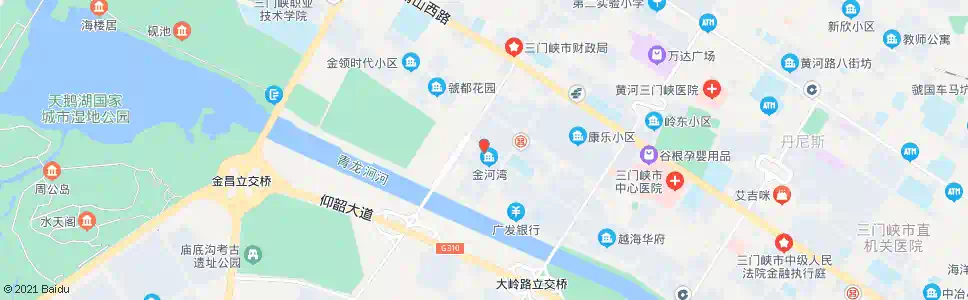 三门峡金盾花园_公交站地图_三门峡公交_妙搜公交查询2025