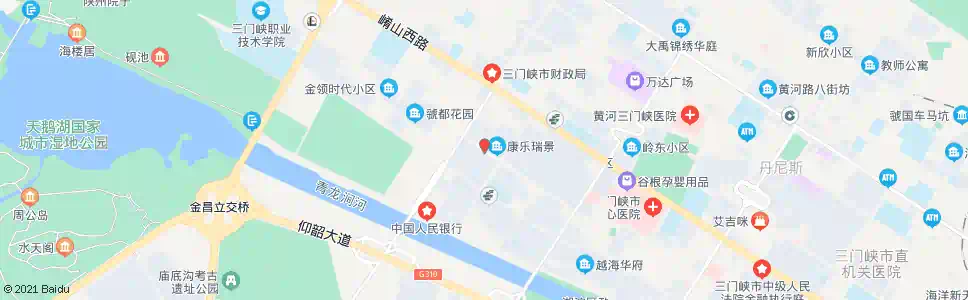 三门峡康乐瑞景_公交站地图_三门峡公交_妙搜公交查询2025