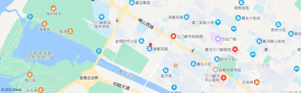 三门峡虢都花园_公交站地图_三门峡公交_妙搜公交查询2025