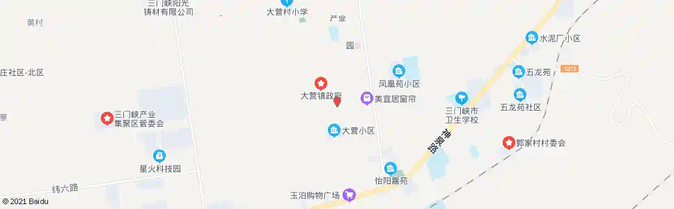 三门峡大营派出所_公交站地图_三门峡公交_妙搜公交查询2025