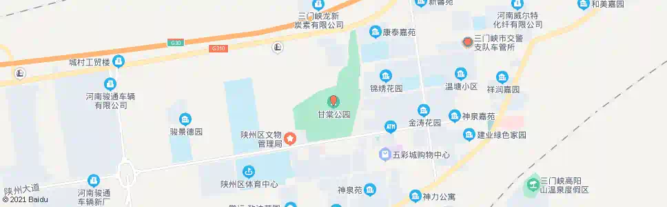 三门峡甘棠公园_公交站地图_三门峡公交_妙搜公交查询2025