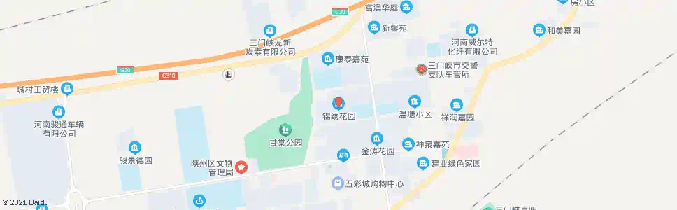 三门峡锦绣花园_公交站地图_三门峡公交_妙搜公交查询2025