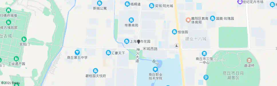 商丘上海城市花园_公交站地图_商丘公交_妙搜公交查询2025
