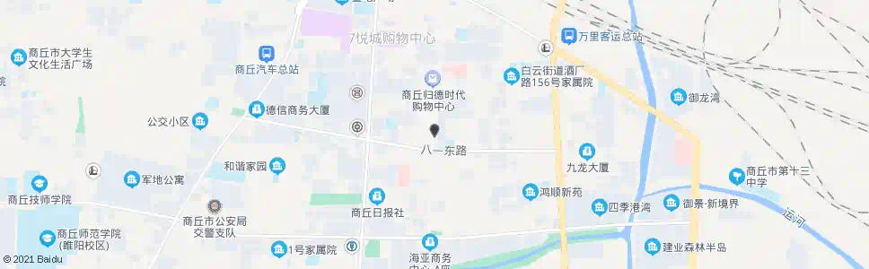 商丘八一路口_公交站地图_商丘公交_妙搜公交查询2025