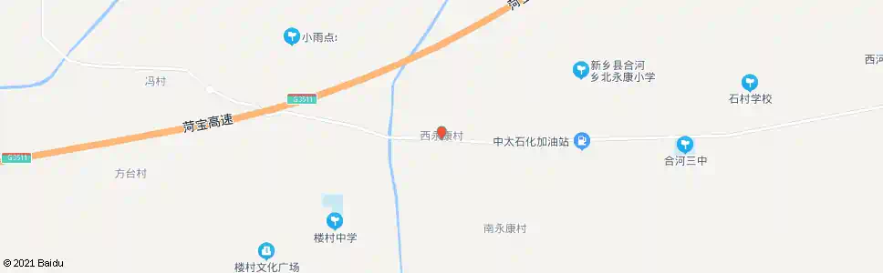 新乡西永康_公交站地图_新乡公交_妙搜公交查询2025