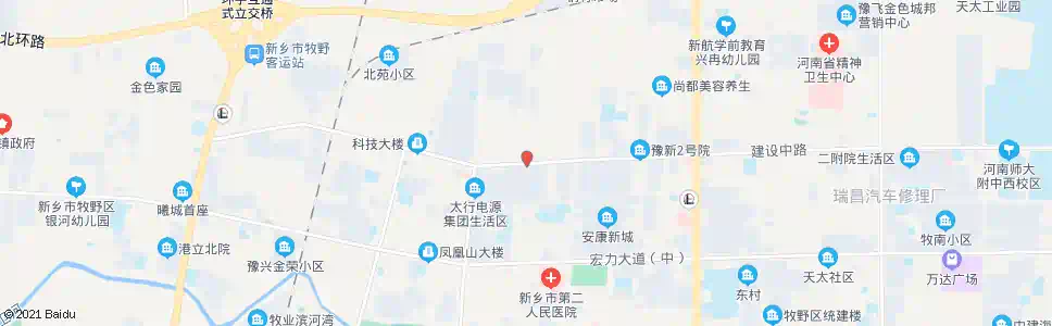 新乡建北二路建设路口_公交站地图_新乡公交_妙搜公交查询2025