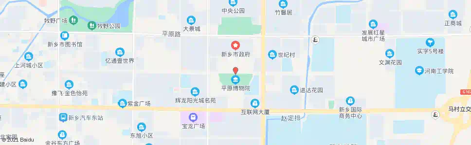 新乡平原博物院_公交站地图_新乡公交_妙搜公交查询2025