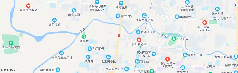 新乡中同路西华大道口_公交站地图_新乡公交_妙搜公交查询2025