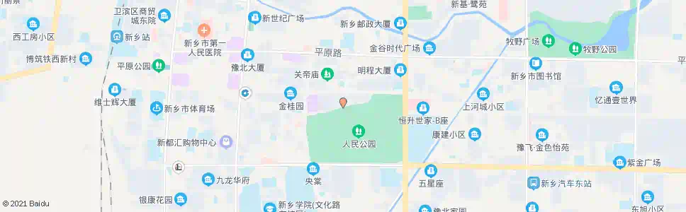 新乡公园北门_公交站地图_新乡公交_妙搜公交查询2025