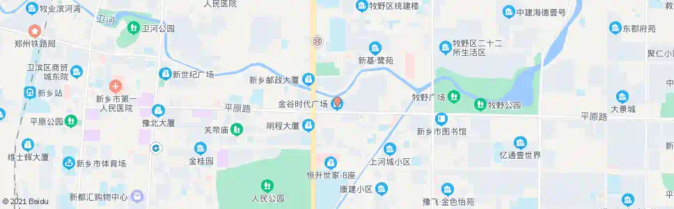 新乡金谷广场_公交站地图_新乡公交_妙搜公交查询2025