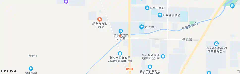 新乡高新区火炬园南口_公交站地图_新乡公交_妙搜公交查询2025