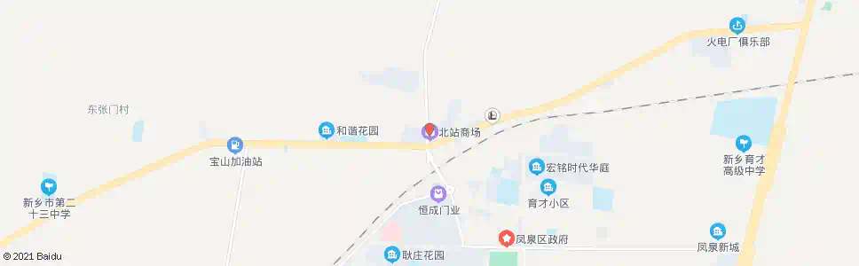 新乡北站商场_公交站地图_新乡公交_妙搜公交查询2025