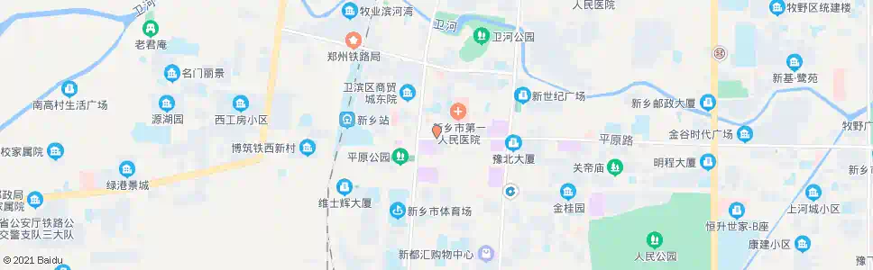 新乡平原商场_公交站地图_新乡公交_妙搜公交查询2025