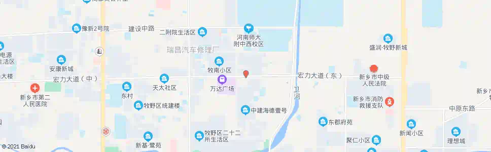 新乡宏力大道学院街口_公交站地图_新乡公交_妙搜公交查询2025
