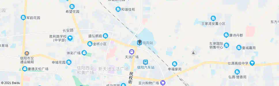 信阳广场路_公交站地图_信阳公交_妙搜公交查询2025