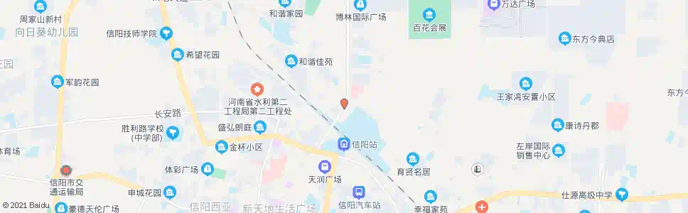 信阳四一路_公交站地图_信阳公交_妙搜公交查询2025