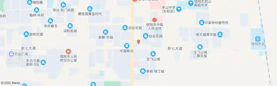 信阳羊山新区管委会_公交站地图_信阳公交_妙搜公交查询2025