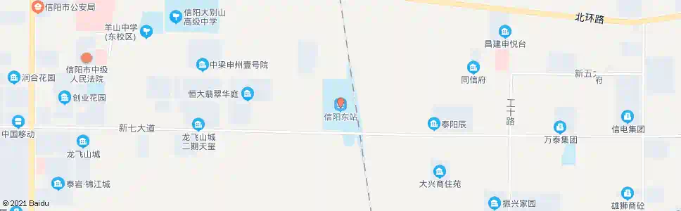 信阳东风岗_公交站地图_信阳公交_妙搜公交查询2025