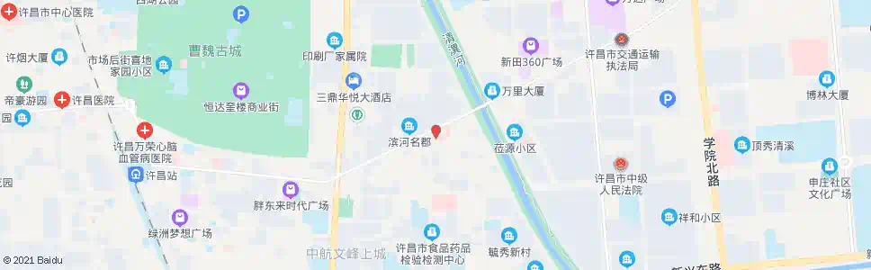许昌市二医院_公交站地图_许昌公交_妙搜公交查询2025