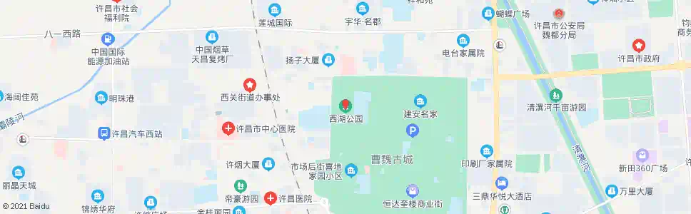 许昌西湖公园_公交站地图_许昌公交_妙搜公交查询2025