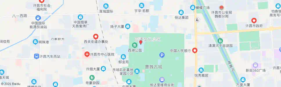 许昌机房街西口(市一中)_公交站地图_许昌公交_妙搜公交查询2025